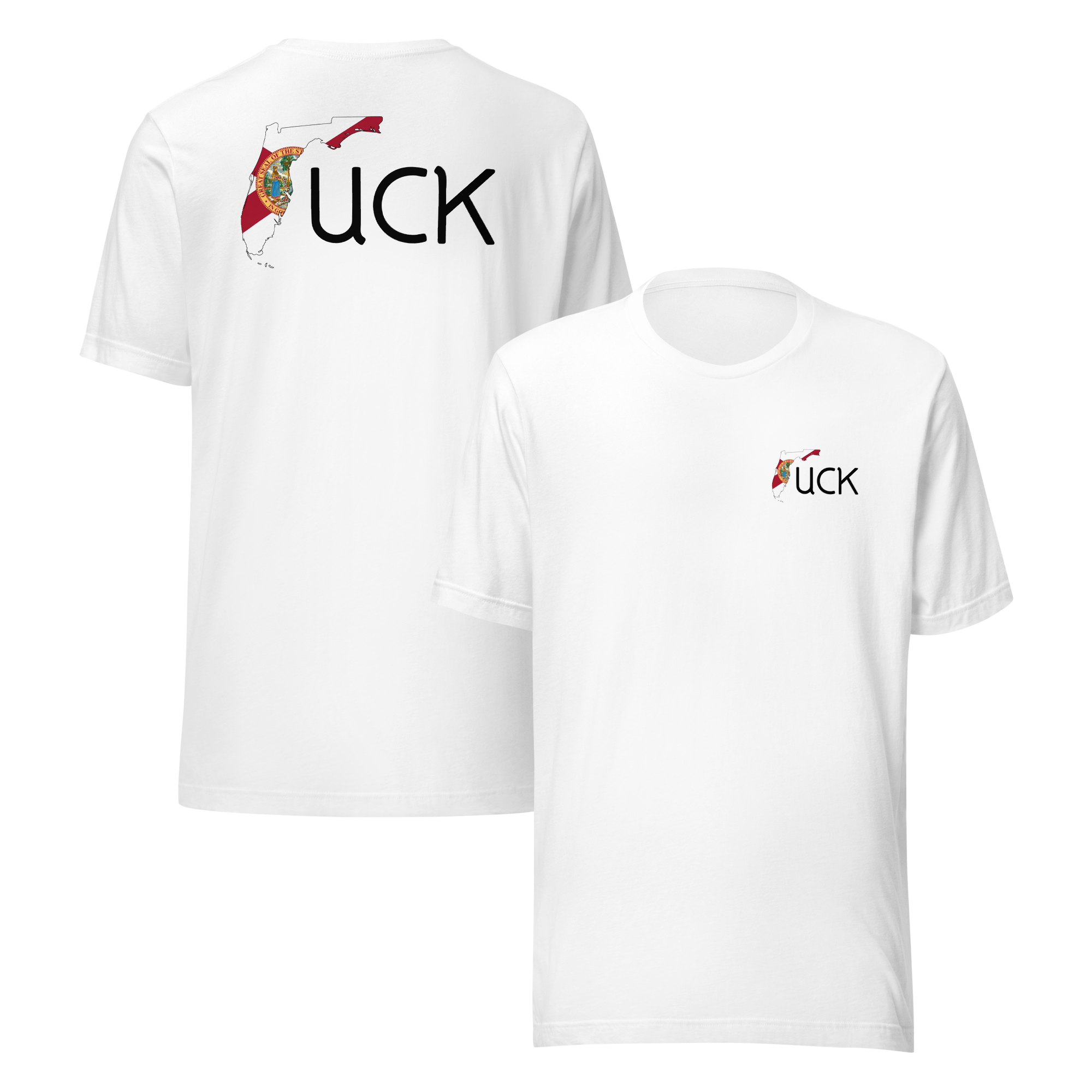 Original UCK t-shirt - Front and Back - Black Font